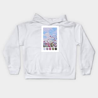 Wildflower Power Color Palette [Dots] Kids Hoodie